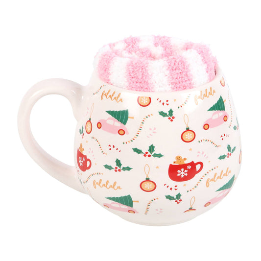 Sugarplum Fun Mug and Cosy Socks set