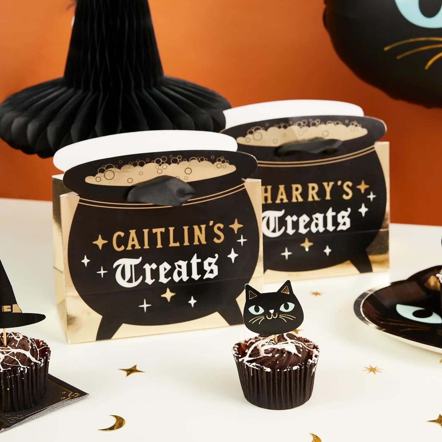 Cauldron Custom Halloween Treat Bags