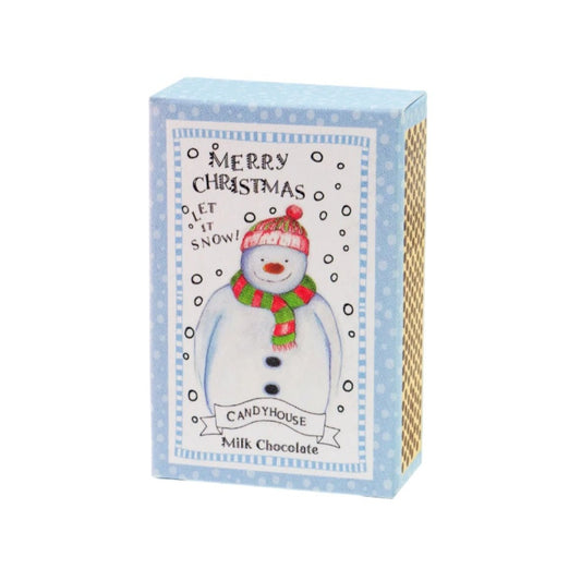 Merry Christmas Matchbox of Snowman Chocolates