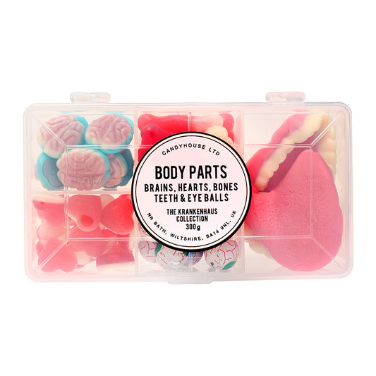 Body Parts Box of Jelly Sweets and Foiled Milk Chocolate