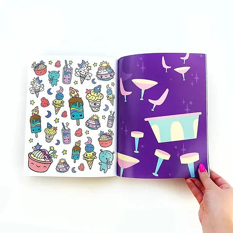 Draw Along Space Sticker Book