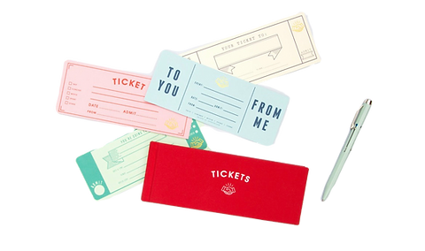 Book of Blank Tickets for Gifts