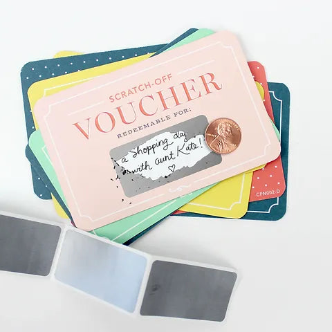 Scratch off Vouchers Inklings Paperie