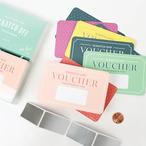 Scratch off Vouchers Inklings Paperie