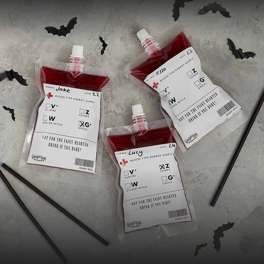 Ginger Ray Halloween Blood Bag Pouches