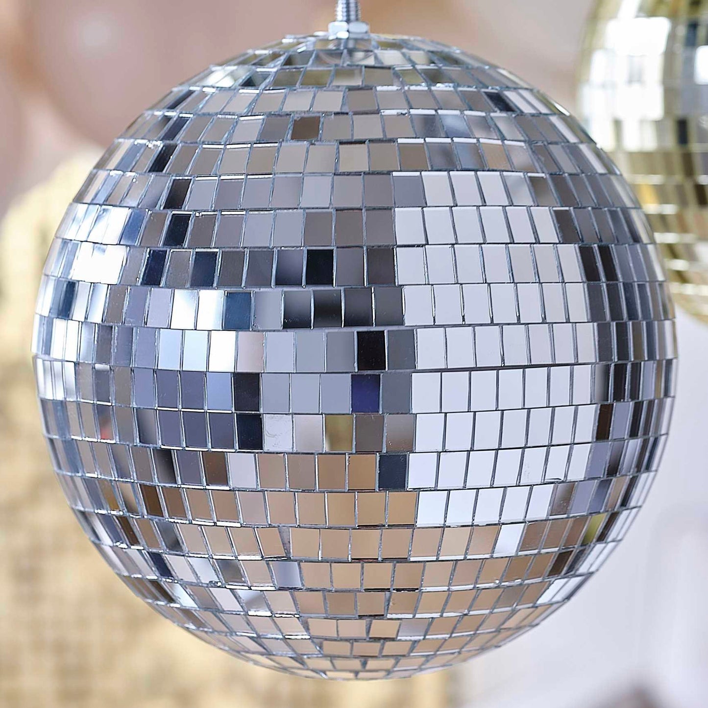 Silver Disco Ball Decoration 30cm