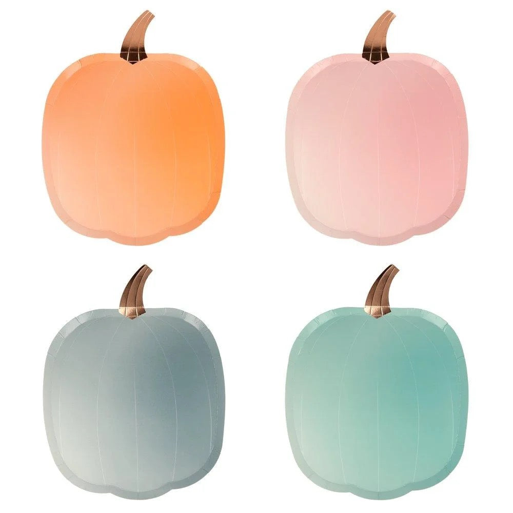 Meri Meri Ombre Pumpkin Plates Set of 8