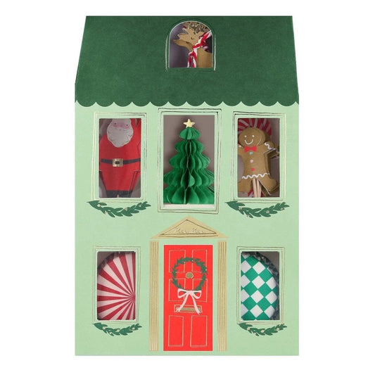 Festive Houses Cupcake Kit