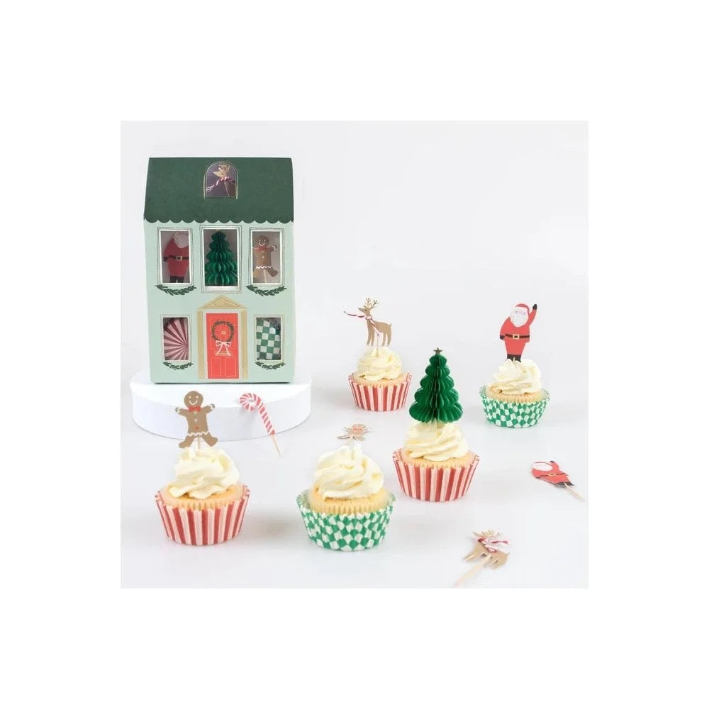 Festive Houses Cupcake Kit