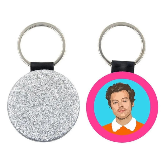 Harry Styles Sparkly Keyring / Bag Charm