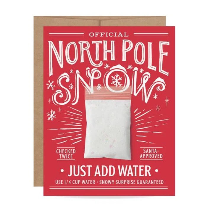 North Pole Snow Card