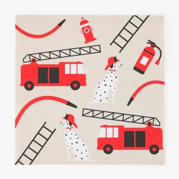 Fire Fighter Party Paper Napkins