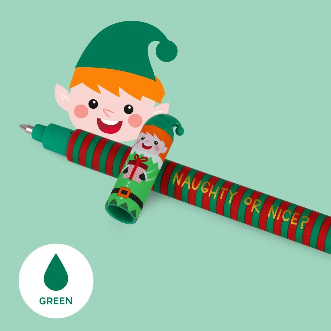 Naughty or Nice Christmas Erasable Pens - Legami