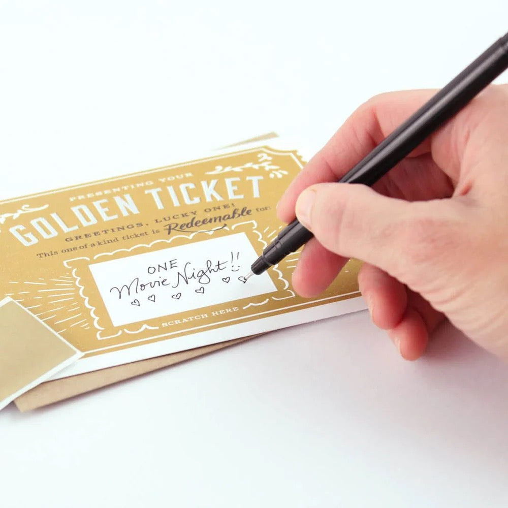 Golden Ticket Scratch Off Card