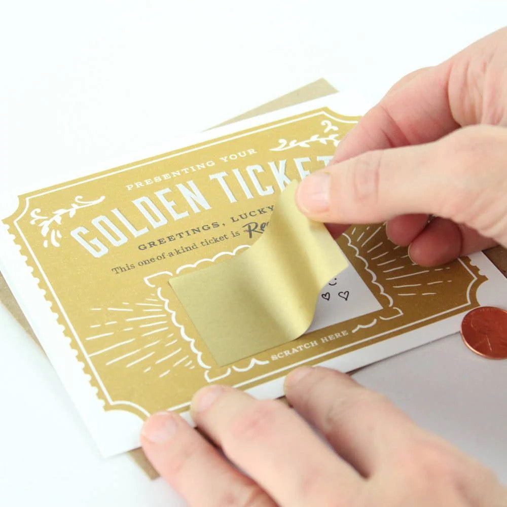 Golden Ticket Scratch Off Card