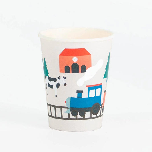 My Little Day Train Party Paper Cups