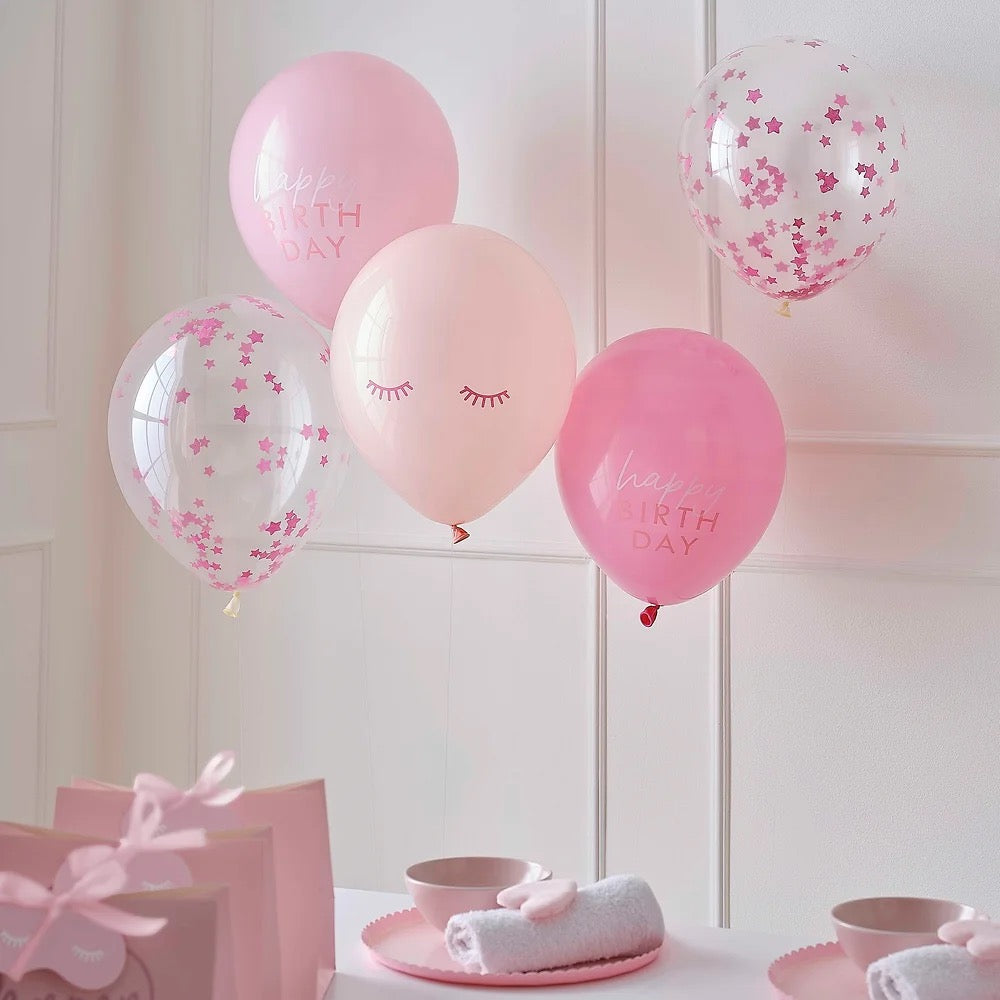 Pamper Party Pink Balloons