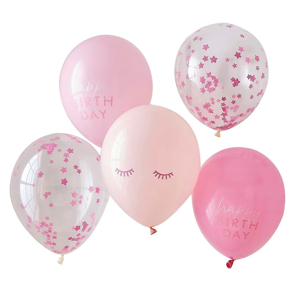 Pamper Party Pink Balloons