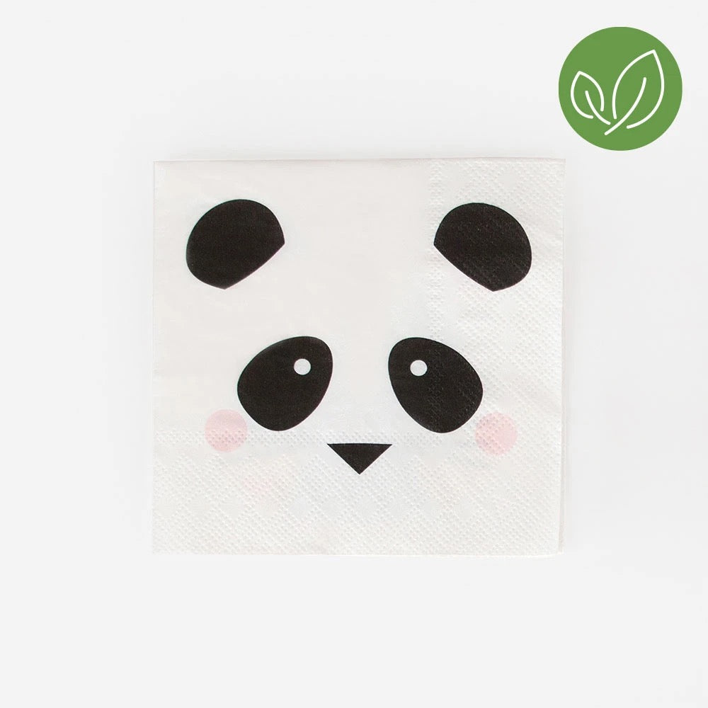 Panda Party Mini Paper Napkins