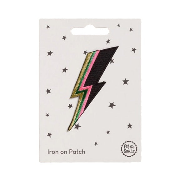 Lightning Bolt Iron on Patch