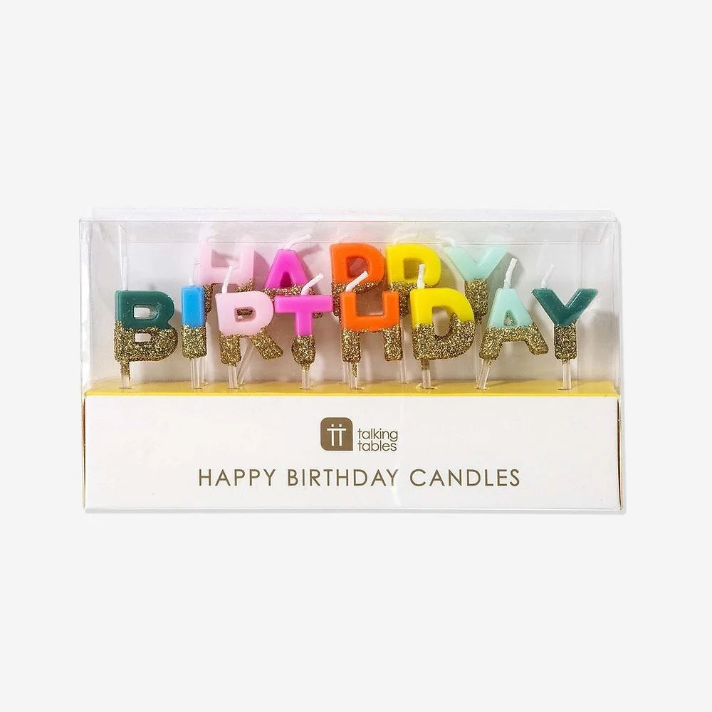 Happy Birthday Glitter Candles