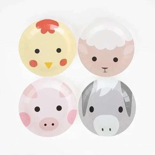 My Little Day Farm Animal Party Paper Plates