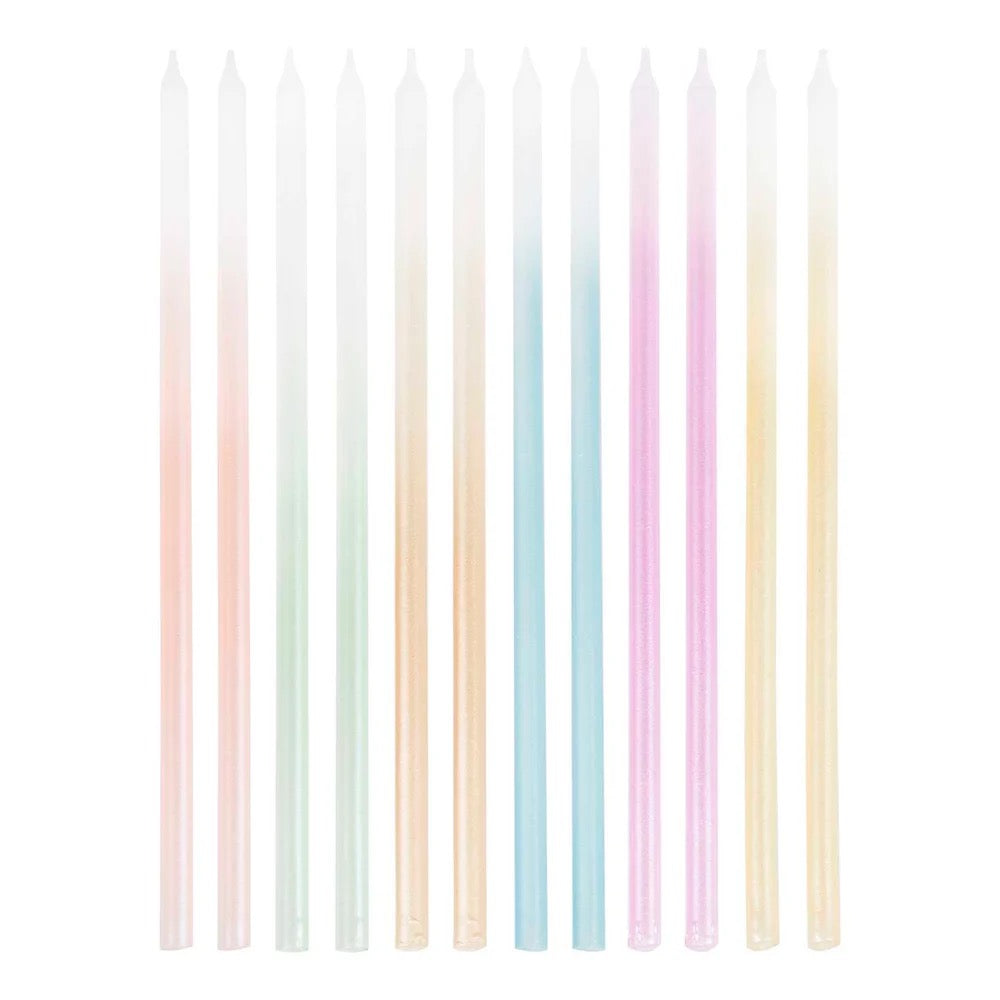 Tall Pastel Ombre Candles