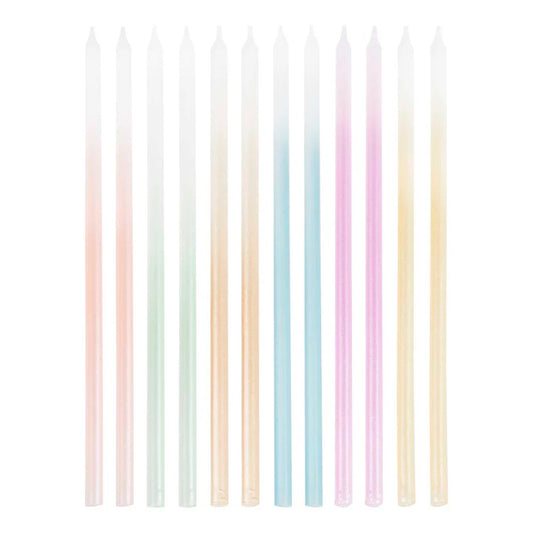 Tall Pastel Ombre Candles