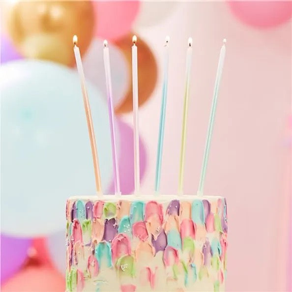 Tall Pastel Ombre Candles