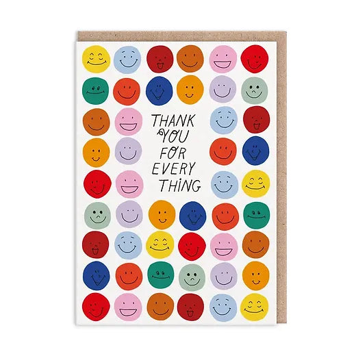 Thank You for Everything Greeting Card