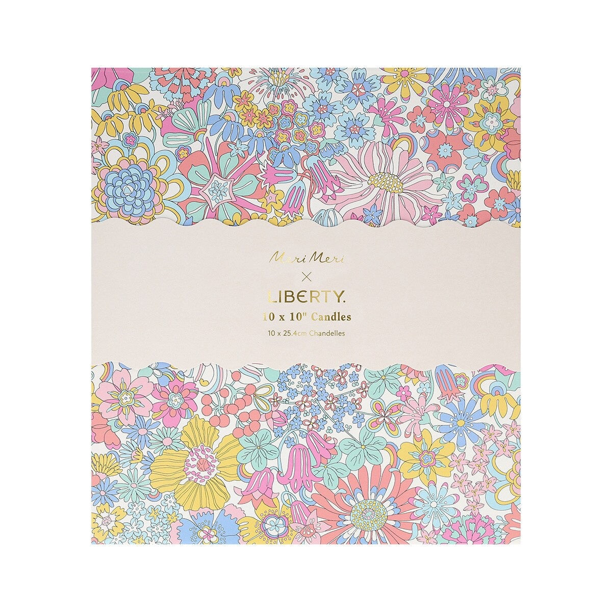 Meri Meri x Liberty Rainbow Garden Candle Gift Box