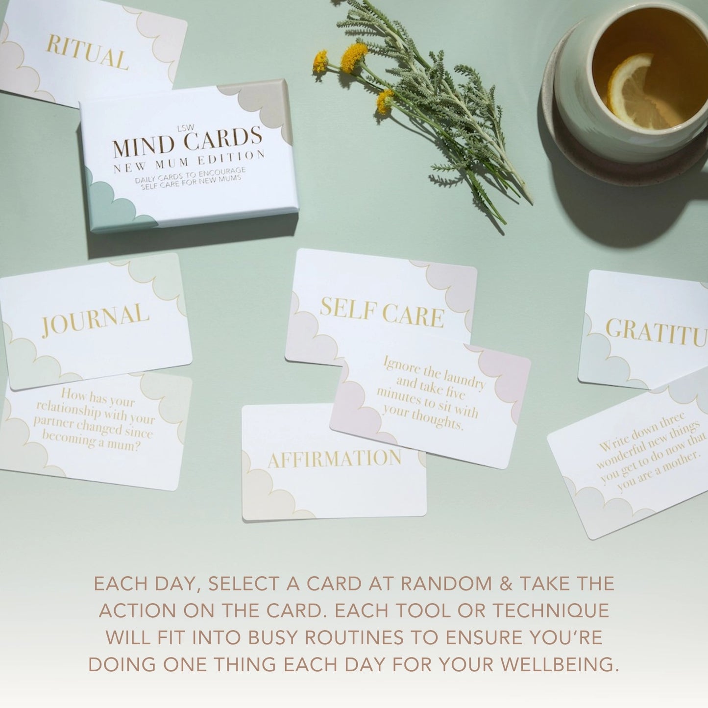 LSW Mind Cards: New Mum Edition - Self Care for New Mums