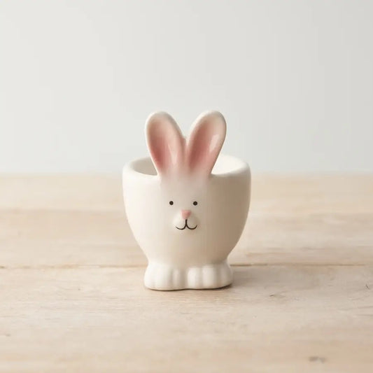 Easter Bunny Egg Cup with Pink Ears