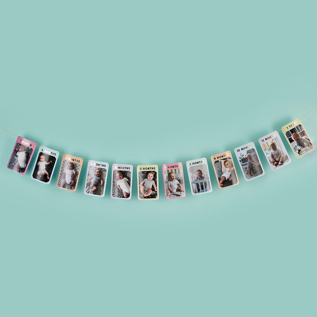 Milestone Photo Banner - First Birthday Party