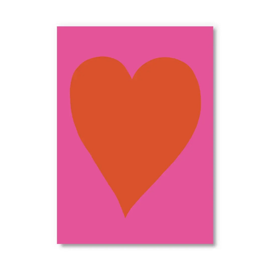 Neon Heart Postcard