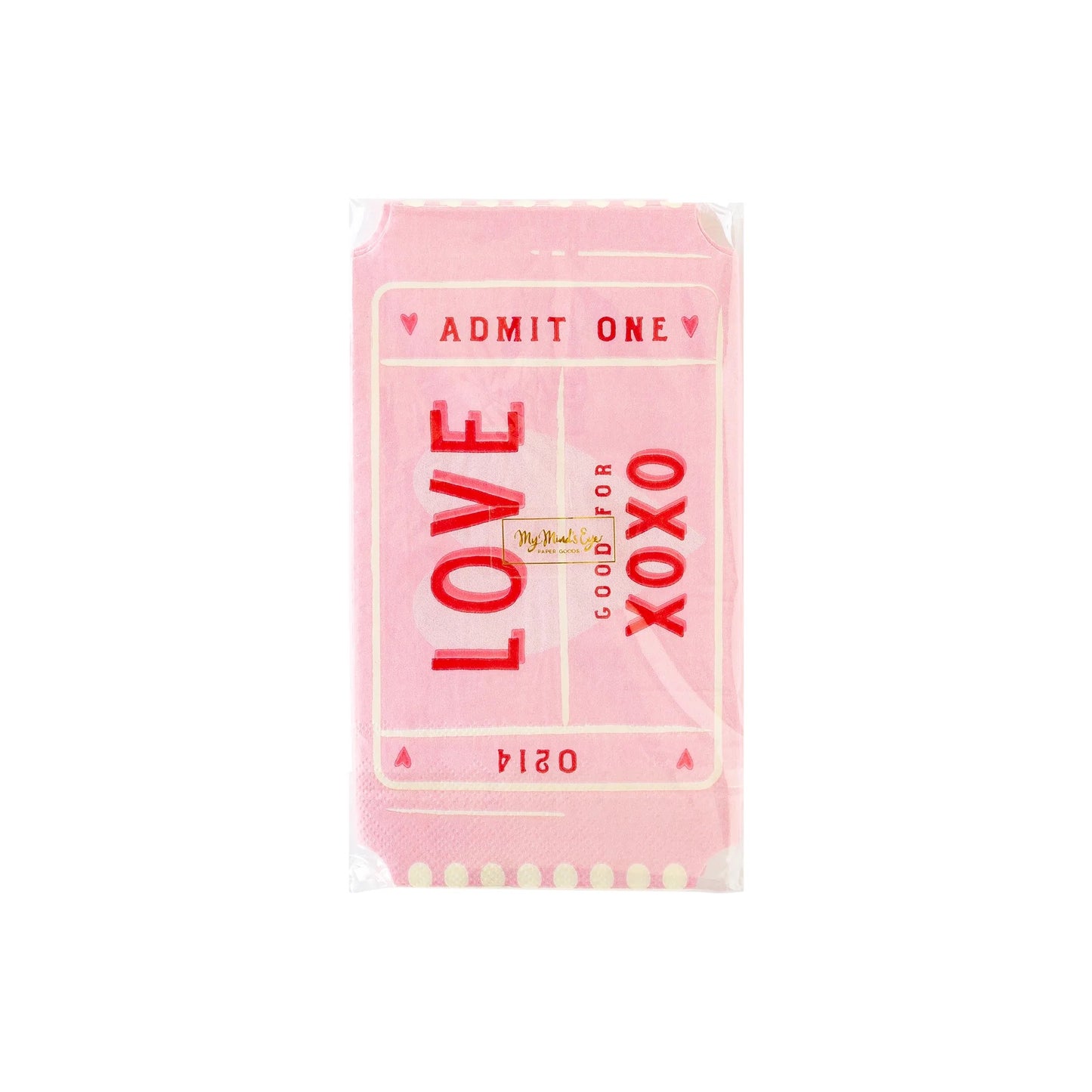 Love Ticket Shaped Napkin