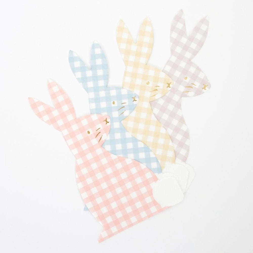 Meri Meri Gingham Bunny Napkins