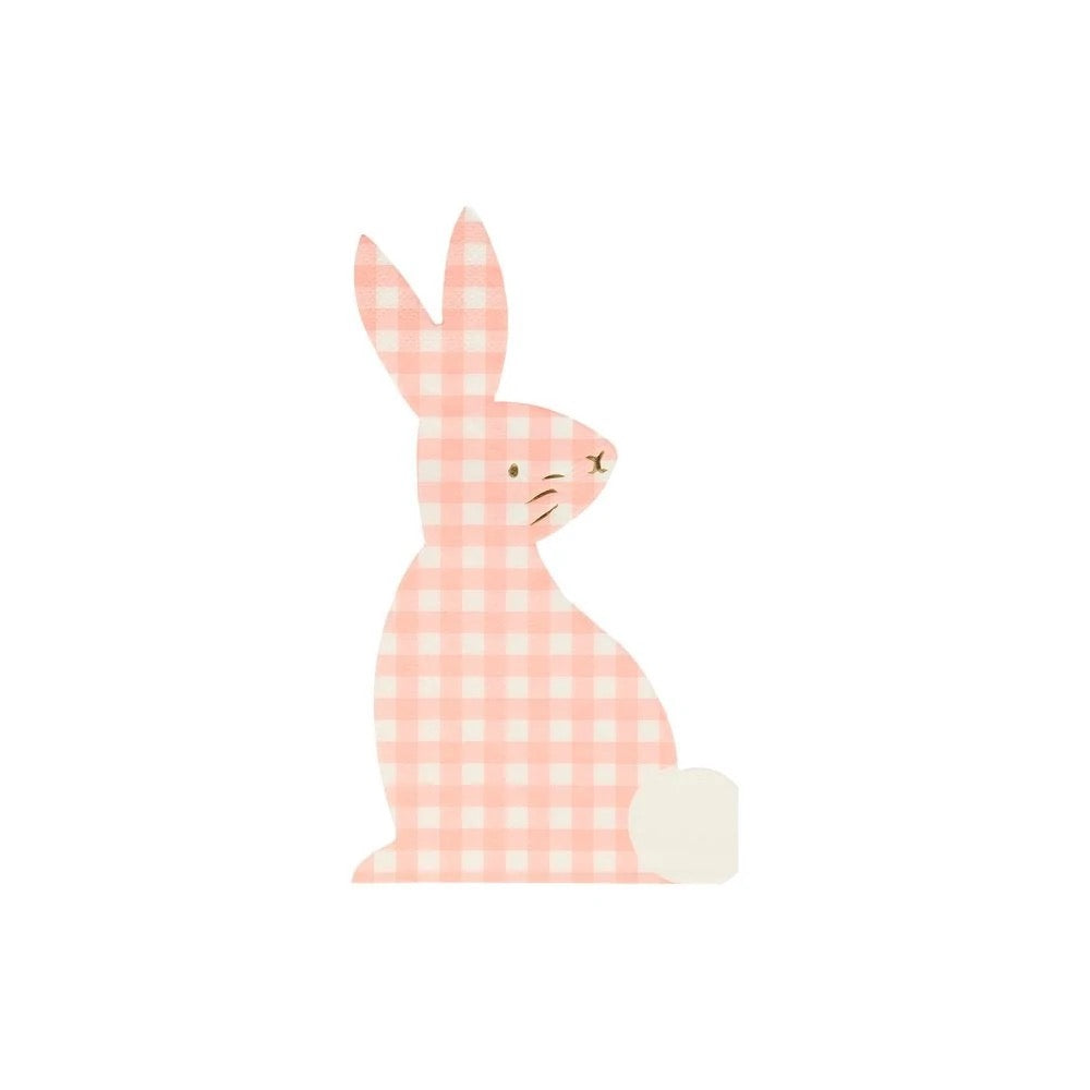 Meri Meri Gingham Bunny Napkins