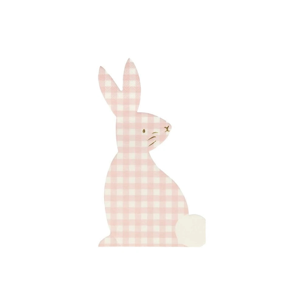 Meri Meri Gingham Bunny Napkins