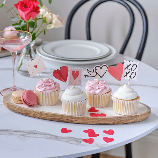 Valentine's Cupcake Toppers